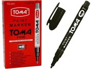 Marker permanentny czarny  Toma 12 szt  paczka 
