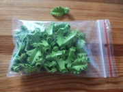 LEGO liście mix,  paprocie kolor jasno zielony - limonkowy 60 szt.