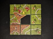 32 ramki do gry Carcassone 