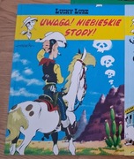 Lucky Luke - Morris & Goscinny - Uwaga! Niebieskie Stopy! - jak nowy