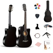 Gitara akustyczna 38 calowa ,,czarna matowa,,