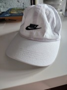 Dziecięca dżokejka czapka jeansowa biała Nike