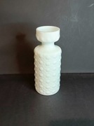 Wazon szklany, biały, Herbert Kny, Veb Glaswerk Schmiedefeld