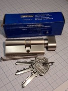 Wkładka patentowa z gałką GERDA30g/40 nikiel-satyna