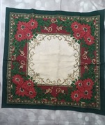 Świąteczny obrus kwadratowy bawełniany