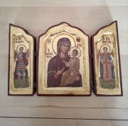 Unikat! Potrójna ikona ręcznie pisana