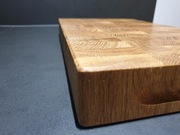 Dębowa deska sztorcowa do krojenia serwowania reczna robota solidna na lata