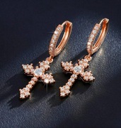 NOWE kolczyki krzyże