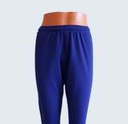 Damskie granatowe dresowe sportowe spodnie z wysokim stanem adidas 40/L