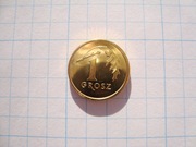 Polska moneta 1 gr grosze rok 2025