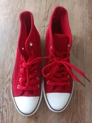 Trampki ażurowe czerwone 