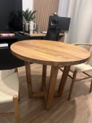 Stół 90cm Kave Home (lite drewno akacjowe) 