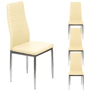 Krzesła k1 beż ekoskóra tanio