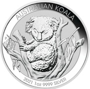Koala 1 uncja srebra 2021