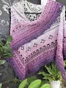 Chusta fioletowa handmade