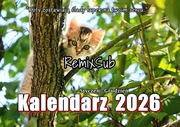 Na prezent - Kalendarz Ścienny  2026 Koty i Kotki Zwierzęta A4 Premium