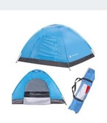 Namiot turystyczny Springos wodoodporny niebieski dla 2 osób dwupowłokowy