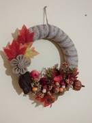 Wianek jesienny stroik 