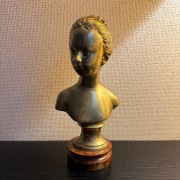 Pozłacane brązowe popiersie Louise Brongniart Ernest RANCOULET (1870-1915) 