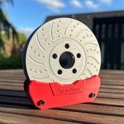 Podkładki pod kubki – tarcze hamulcowe | Druk 3D