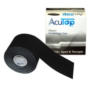 Oryginalne Kinesiology Tape AcuTop Black - NIEMIECKA JAKOŚĆ - czarny