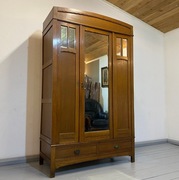 DĘBOWA GARDEROBA-SZAFA SECESJA VINTAGE STAN BDB DOSTAWA CAŁA  PL