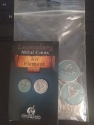 Drawlab Legendary Metalowe monety Powietrze - Metal coins - air elemental