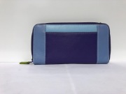 Portfel włoski MyWalit damski skóra  niebiesko - błękitny, różne kolory