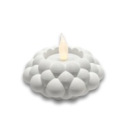 Świecznik LED modern biały