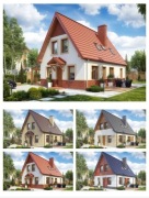 Projekt domu piętrowego 4 egzemplarze