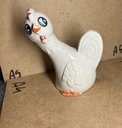 solniczka figurka ceramiczna kurczak ceramika rare