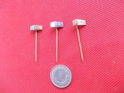 PRZYPINKI igłowe OSP Blansko Czechosłowacja emalia miedź 3 szt.