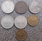 monety 10 złotowe zestaw 7 szt