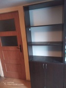 Meble biurowe ciemny orzech komplet