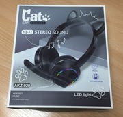 SŁUCHAWKI PRZEWODOWE  Cat Ear  Headset AKZ-020