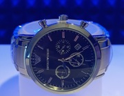 Zegarek Emperio Armani Srebrno Czarny