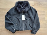 ZARA nowa bomberka z futerkiem L