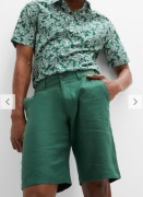 Spodenki męskie lniane r.56, 100% len