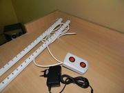 Wodoodporna lampa akwariowa LED – zanurzalna 20 cm + 20 cm  dwukolorowa 