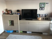 Meble Moderno, komplet mebli, komoda, bufet