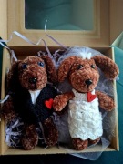 Prezent na ślub/wesele,ślubne misie,ślubne pieski,Młoda Para 