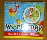 Puzzle duże piankowe atlas świata 