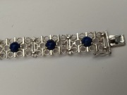 Piekna branzoletka srebro 835 kamien .jaspis .23,47g.17,5cm.