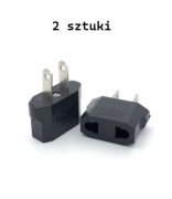 Przejściówka na wtyczkę (gniazdo) USA z wtyczki europejskiej, 2 sztuki