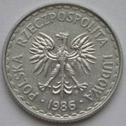 Polska 1 złoty 1986 -