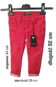 GUESS Spodnie czerwone jeans rozmiar 104 cm
