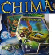klocki chima pojazd speedorz na napęd figurka klucz napęd speedor karty