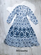 sukienka, rozm. L, rozkloszowana, etno, boho, orient, falbana