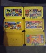 Zestaw 6 kartridży gry składanki Pegasus nes famicom