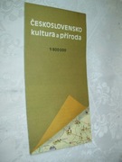 CZECHOSŁOWACJA  - KULTURA I PRZYRODA - 1:800 000 - 1986 - 1 WYD.